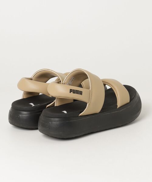 「PUMA」 フラットサンダル 24cm ベージュ レディース_画像2