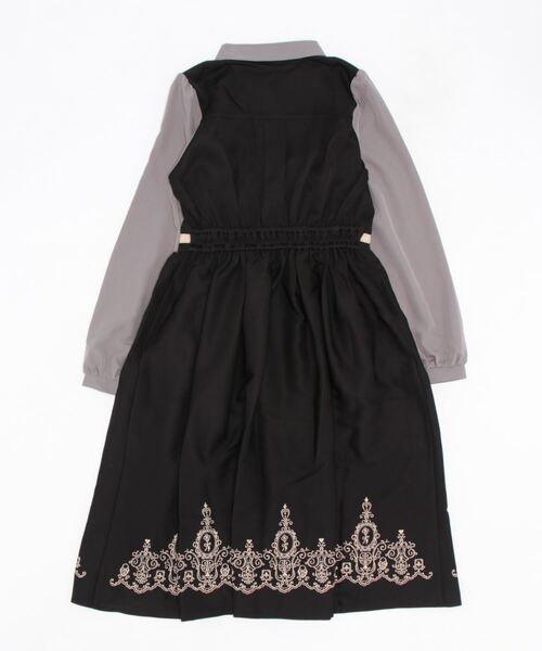 「axes femme POETIQUE」 長袖ワンピース MEDIUM ワイン レディース_画像2