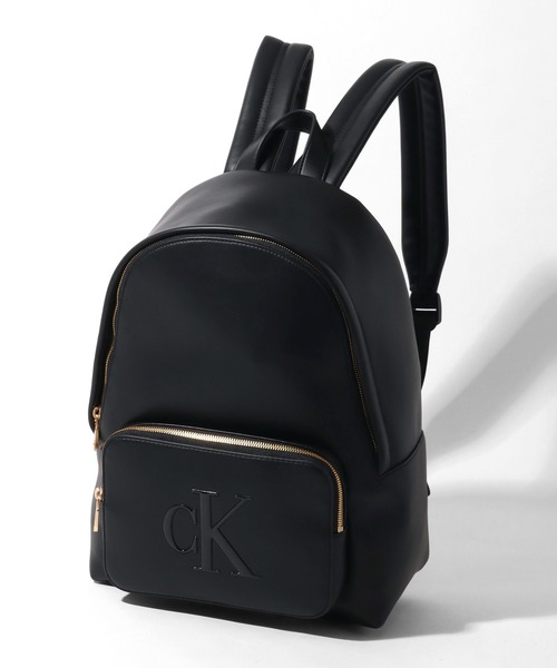   カルバンクライン ブラック レザーリュック Calvin Klein（カルバン・クライン） デイバック リュック 「Calvin