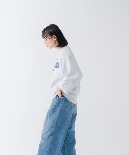 「kha:ki」 7分袖カットソー 1 アッシュグレー レディース_画像2