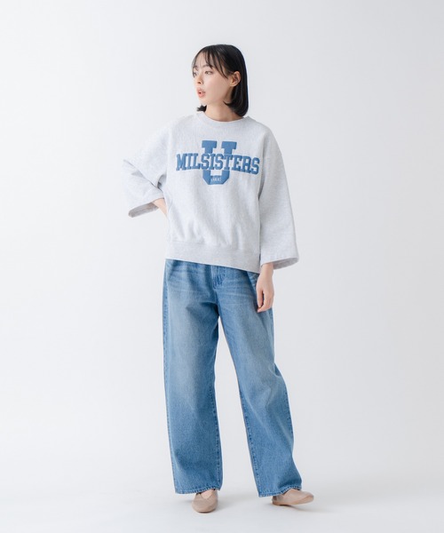 「kha:ki」 7分袖カットソー 1 アッシュグレー レディース_画像8