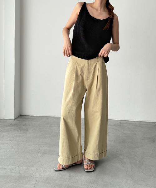 「CANAL JEAN」 「El mar」キャミソールニット ONE SIZE ベージュ レディース_画像7