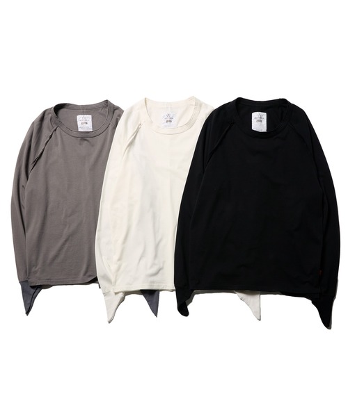 「VIRGOwearworks」 長袖Tシャツ 3 ブラック メンズ_画像2