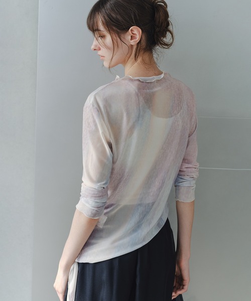 tシャツ 「tageechita」ニュアンスグラデーション シアートップス レディース | tageechita | 03