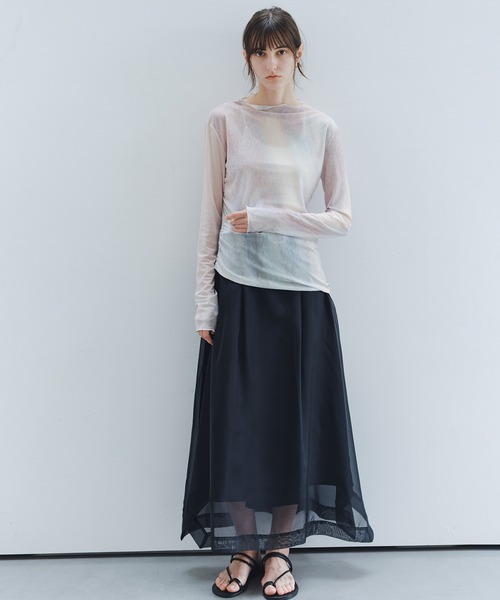 tシャツ 「tageechita」ニュアンスグラデーション シアートップス レディース | tageechita | 04