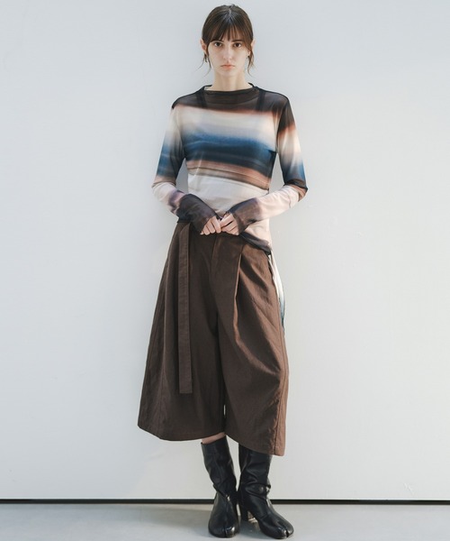 tシャツ 「tageechita」ニュアンスグラデーション シアートップス レディース | tageechita | 06