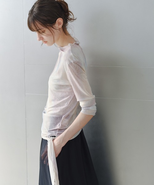 tシャツ 「tageechita」ニュアンスグラデーション シアートップス レディース | tageechita | 15