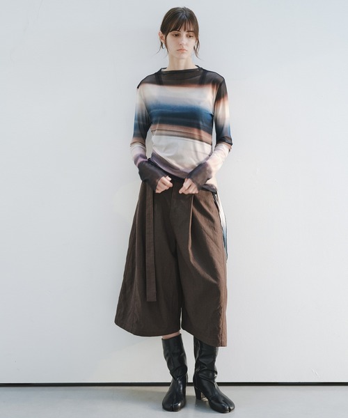 tシャツ 「tageechita」ニュアンスグラデーション シアートップス レディース | tageechita | 19