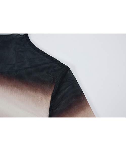 tシャツ 「tageechita」ニュアンスグラデーション シアートップス レディース | tageechita | 21