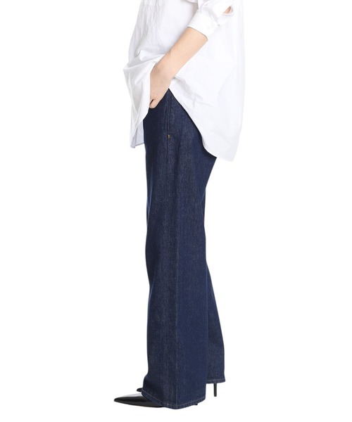 ワイドパンツ ジーンズ デニム デニムパンツ レディースの画像