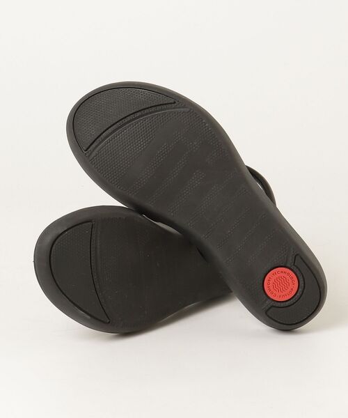 「fitflop」 フラットサンダル 4 ブラック レディース_画像3