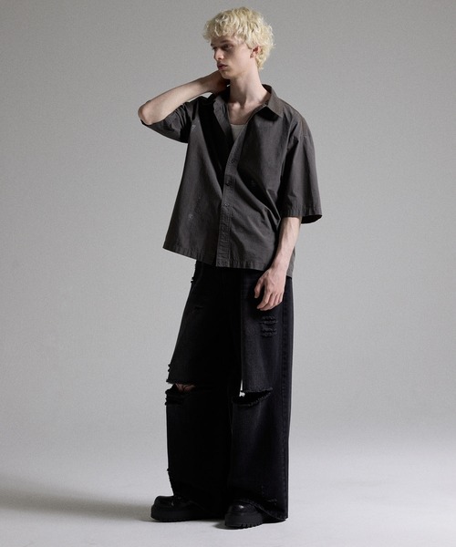 GRANCY シャツ 半袖 「GRANCY」Dirty Short-sleeved Shirt / ダーティ