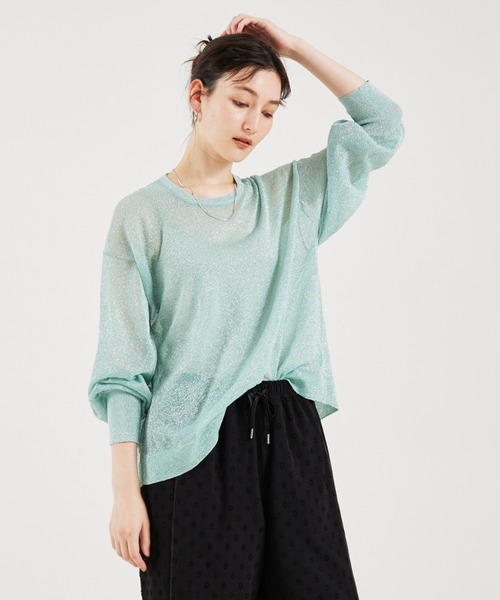 「qualite」 長袖カットソー フリー ゴールド レディース_画像7