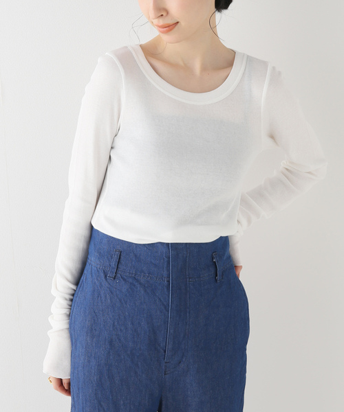 「IENA LA BOUCLE」 長袖カットソー FREE ベージュ レディース_画像8