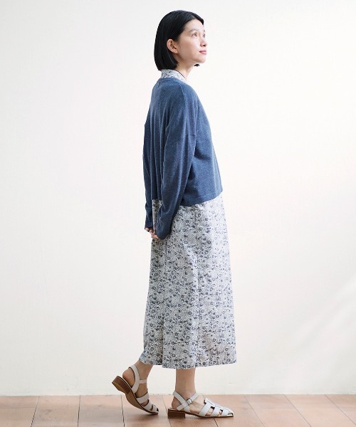 「Sunny clouds」 半袖ワンピース LL ホワイト系その他 レディース_画像5