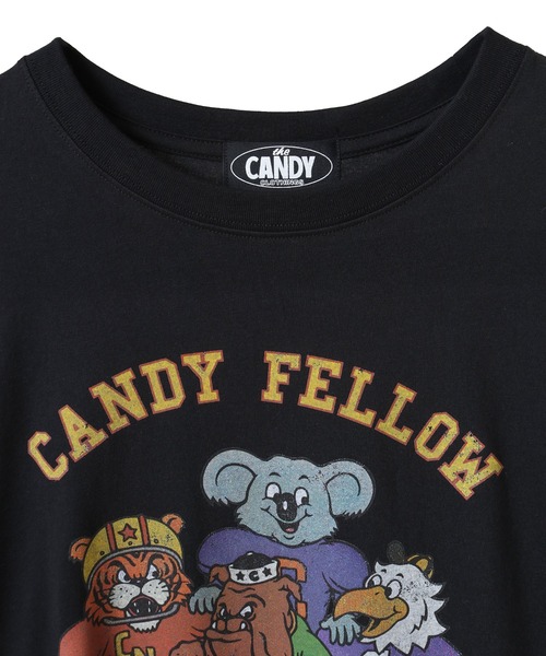 「Candy Stripper」 Tシャツワンピース FREE オフホワイト レディース_画像4