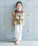 tシャツ ティアードドッキングトップス キッズ...の詳細画像1