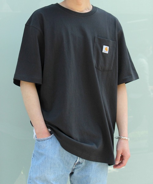 ★Carhartt★ポケット シャムロック グラフィック Tシャツ Carhartt tシャツ 「carhartt」カーハート Workwear 1/2-Sleeve
