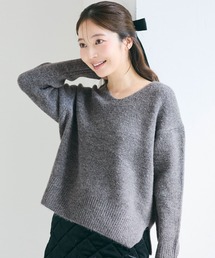 coca（コカ） ニット セーター ふあふあヤク風 Vネックニットトップス