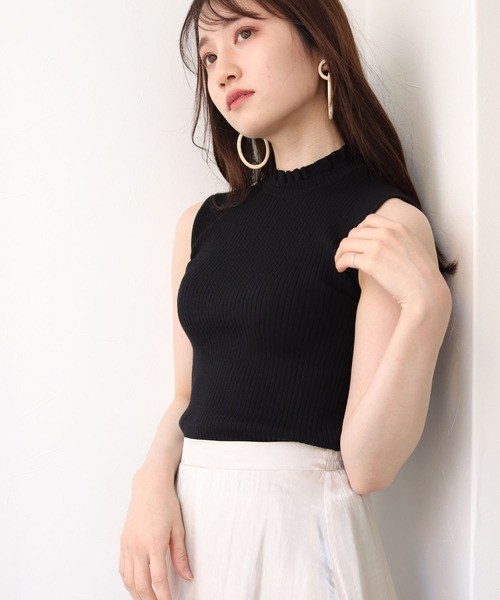 ＜H＞ノースリーブハイネックニット HER CLOSET（ハークローゼット） ニット セーター 「twenty three