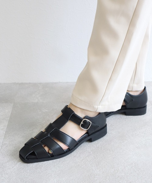 サンダル スクエア グルカサンダル「日本製」 レディース : ZOZOTOWN
