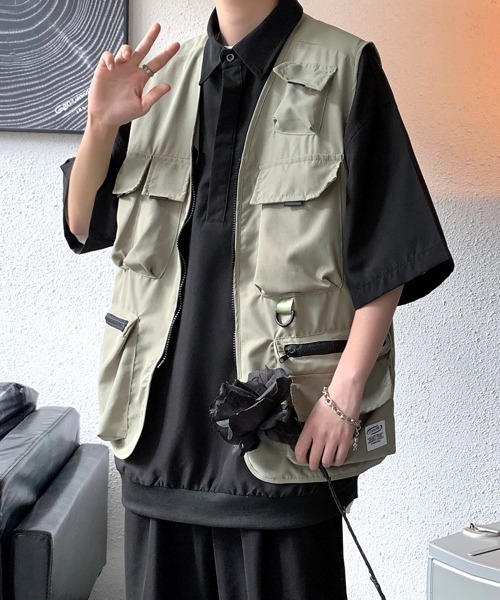 新品未使用☆CHIEKO+☆round back zip vest☆ベスト☆ジレ Rashik ベスト ジレ ドロストギャザージレ レディース