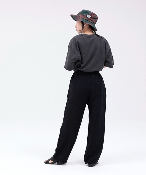 ARCH & LINE パンツ リネン混 イージーパンツ LINEN/RAYON EASY