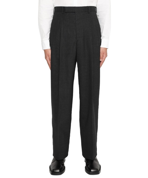 JOHN LAWRENCE SULLIVAN スラックス JOHN LAWRENCE SULLIVAN スラックス GLEN PLAID TUCK TROUSERS