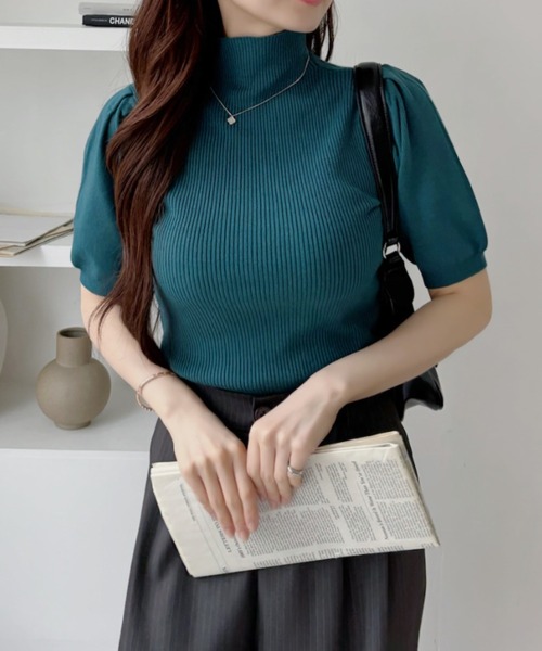 未使用品　美品　MORABITO モラビトプルミエ　プチハイネック　ニット 84yrzp-002-s1.jpg