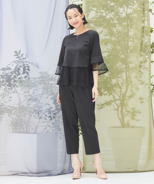 激安通販特集！ セットアップ パンツドレス DRESS+ 結婚式 レース パーティー スーツ・フォーマル・ドレス