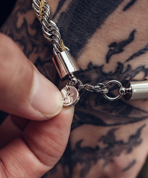 ブレスレット TWIST COMBI CHAIN BRACELET メンズ レディースの画像