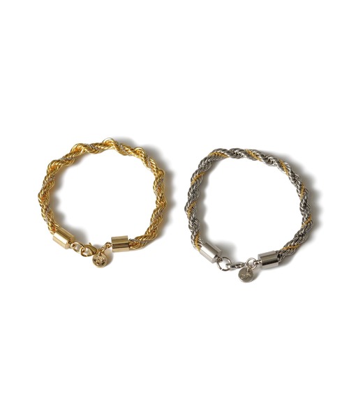 ブレスレット TWIST COMBI CHAIN BRACELET メンズ レディースの画像