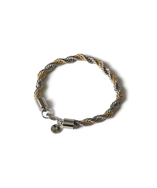 Subciety ブレスレット TWIST COMBI CHAIN BRACELET メンズ