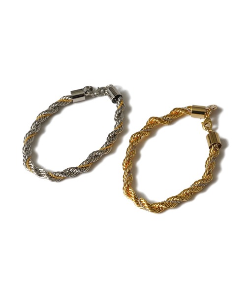 Subciety（サブサエティ） ブレスレット TWIST COMBI CHAIN BRACELET