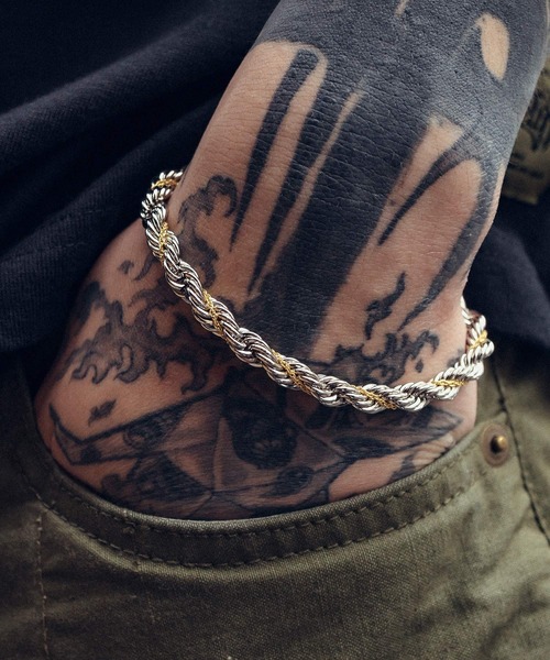 Subciety（サブサエティ） ブレスレット TWIST COMBI CHAIN BRACELET