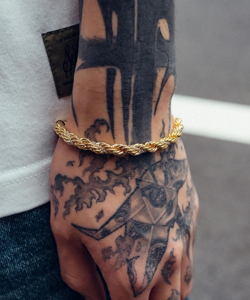 ブレスレット TWIST COMBI CHAIN BRACELET メンズ レディースの画像