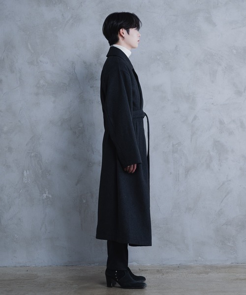AROUND FLAVA コート ジャケット wool oversized gown coat