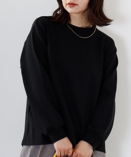 tシャツ Anna Nicola 異素材切替プルオーバー レディース Anna Nicola tシャツ 異素材切替プルオーバー レディース