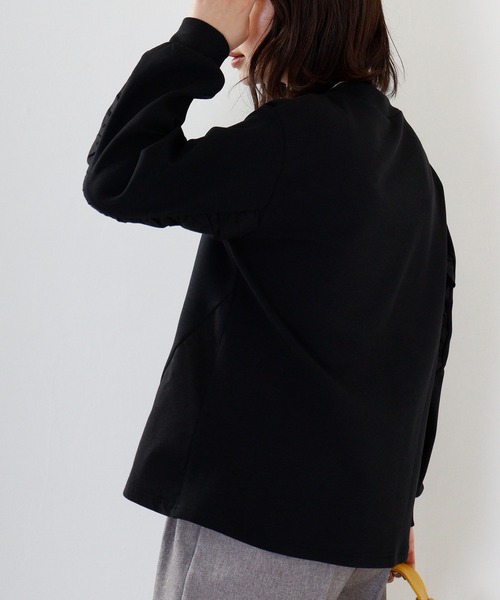 Anna Nicola tシャツ 異素材切替プルオーバー レディース