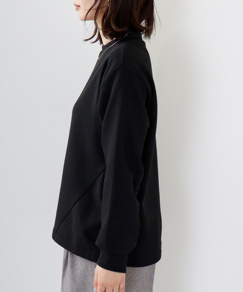 tシャツ Anna Nicola 異素材切替プルオーバー レディース Anna Nicola tシャツ 異素材切替プルオーバー レディース