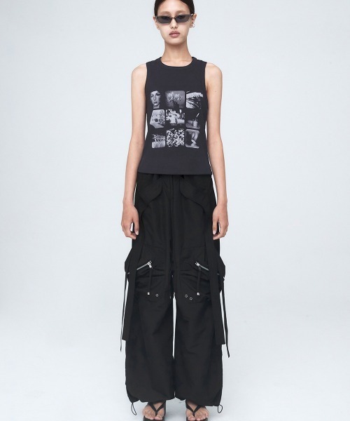 【ラスト一点】NACHE CONVEX TIE CARGO PANTSチャコール ラスト一点】NACHE CONVEX TIE CARGO PANTSチャコール