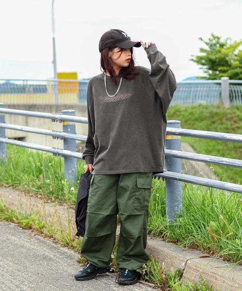 ZIP FIVE tシャツ 「ZIP FIVE」 ピグメント 90s ロゴ ラグラン