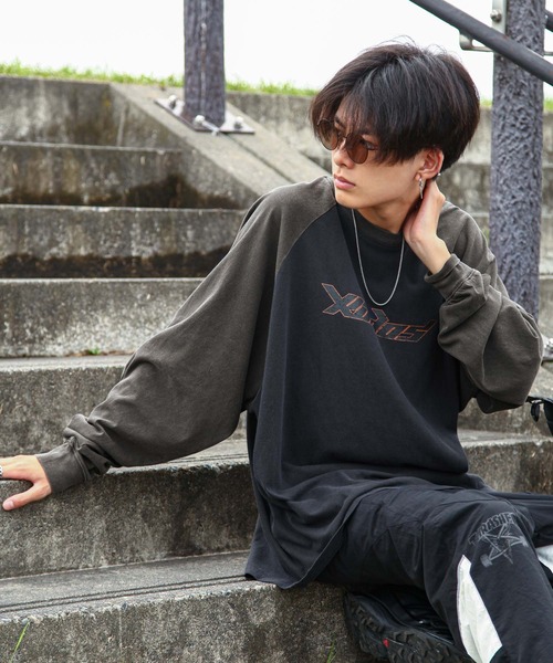 ZIP FIVE tシャツ 「ZIP FIVE」 ピグメント 90s ロゴ ラグラン
