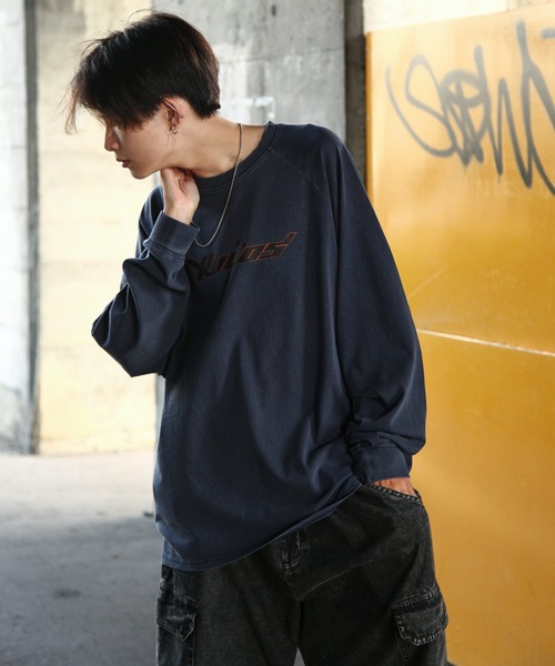 ZIP FIVE tシャツ 「ZIP FIVE」 ピグメント 90s ロゴ ラグラン