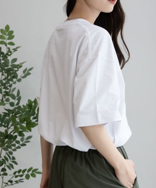 tシャツ ルレックススクリプトクルーネックショートスリーブTシャツ レディース クルーネック ショートスリーブ Tシャツ MILK.GRY／Goodwear