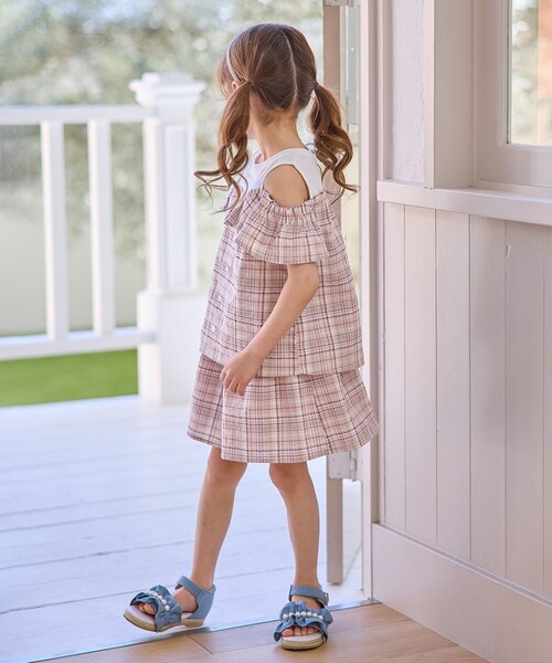 ANY（エニィ） パンツ チェック柄 ショート パンツ キッズ 子供服