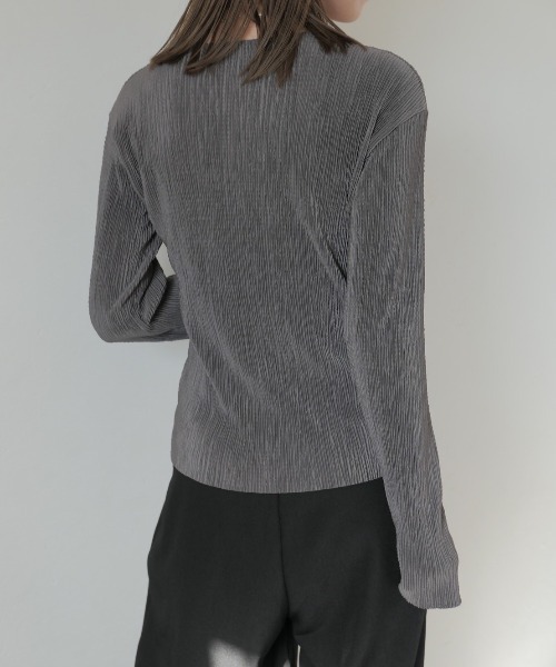 Reurie'（レウリィ） tシャツ ふくれジャガードボートネックトップス