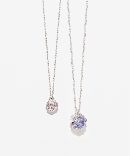BLOOM K10 ネックレス 3039 Rondelle】K10 ピンクゴールド キュービックジルコニア