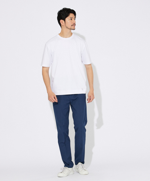 ABAHOUSE（アバハウス） tシャツ 「コットンシルケット」ポンチ クルー