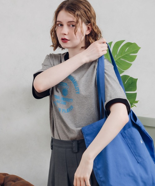 MUHET（ミュエータ） tシャツ 半袖 リンガーTシャツ レディース メンズ